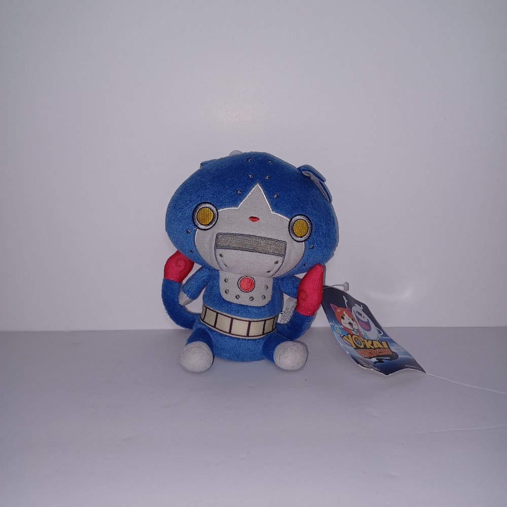 Blue and Red Robot Plush Toy